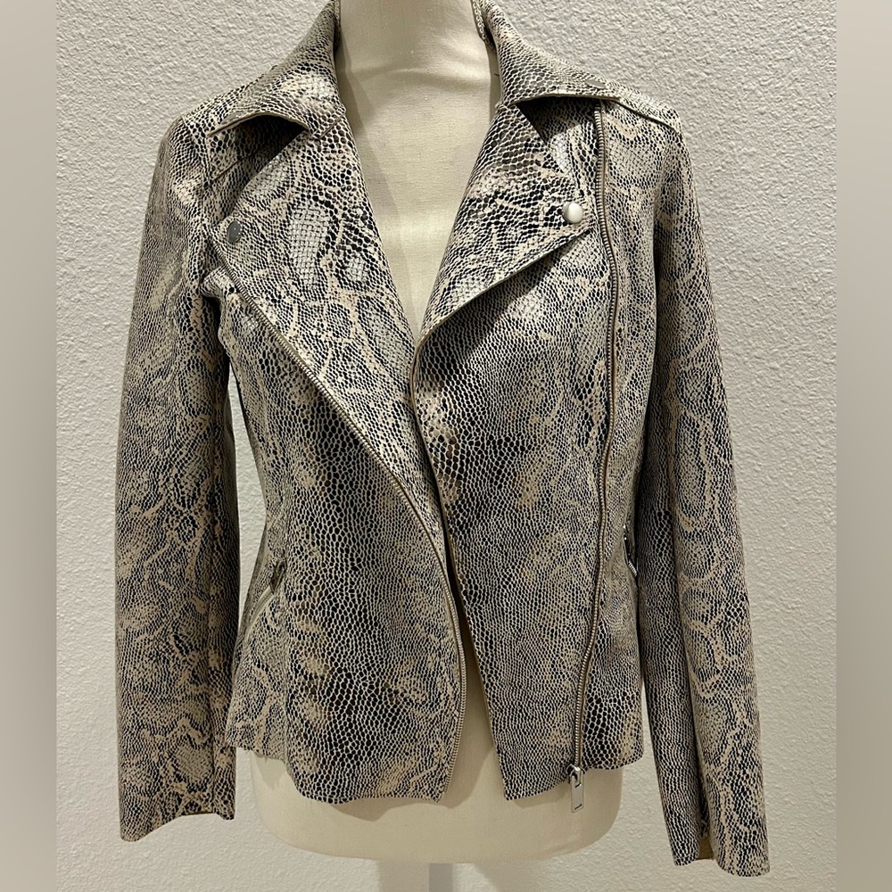 Faux Snakeskin Jacket